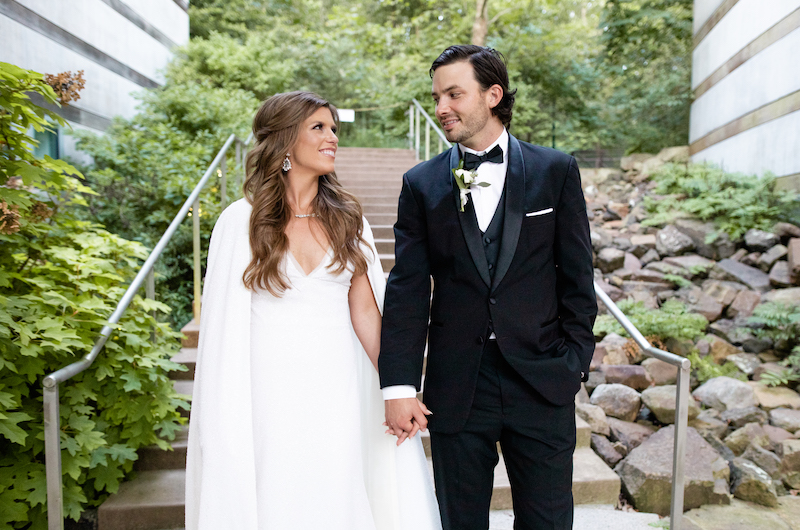 Elizabeth Fiser And Michael Williams Marry In A Beautiful Arkansas Chapel Bride And Groom After The Ceremony