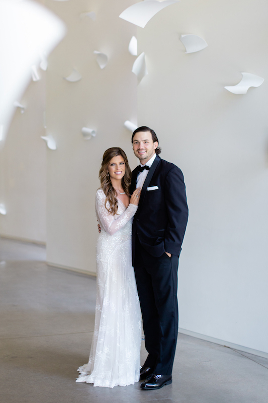 Elizabeth Fiser And Michael Williams Marry In A Beautiful Arkansas Chapel Bride And Groom First Look 1