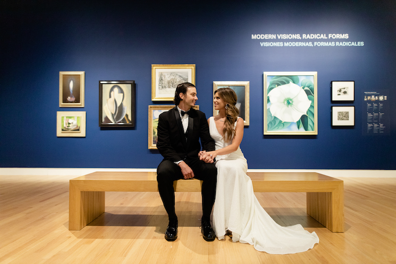 Elizabeth Fiser And Michael Williams Marry In A Beautiful Arkansas Chapel Bride And Groom In The Art Museum