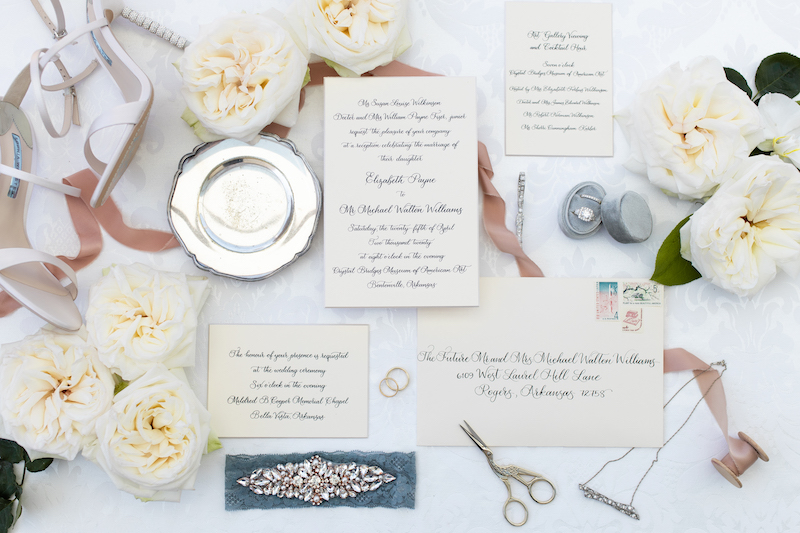 Elizabeth Fiser And Michael Williams Marry In A Beautiful Arkansas Chapel Invitations 1