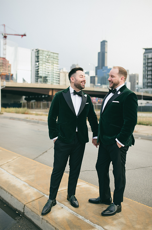 Wedding Stylist Grant McNamara Helps Brides And Grooms Celebrate In Style Groomsmen Holding Hands And Smiling Copy