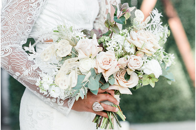 A Glamorous Bohemian Wedding In Charleston South Carolina Bridal Bouquet