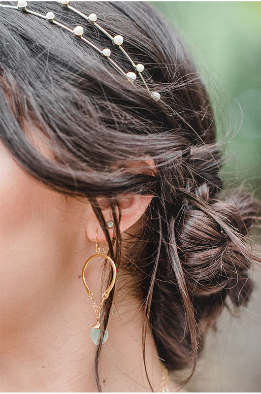 A Glamorous Bohemian Wedding In Charleston South Carolina Bridal Headband