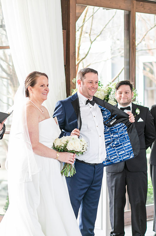 Caroline Blake And Jeffrey Byrnes Beautiful Lakeside Retreat Wedding Groomsmen Custom Suit