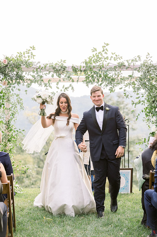 Charlotte Gerchick Jackson Alton Marry In An Lovely Mountainside Wedding Ceremony Exit