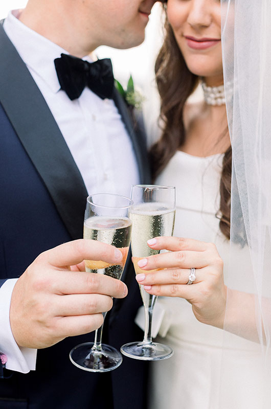Charlotte Gerchick Jackson Alton Marry In An Lovely Mountainside Wedding Champagne Toast