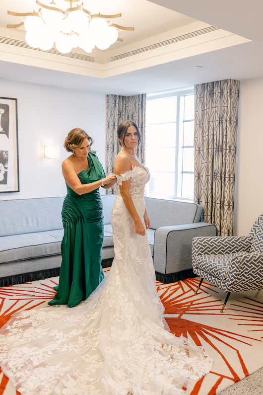 Leticia Cento And Eric Santiago Marry At The Retro Glam Confidante Miami Bride Getting Ready