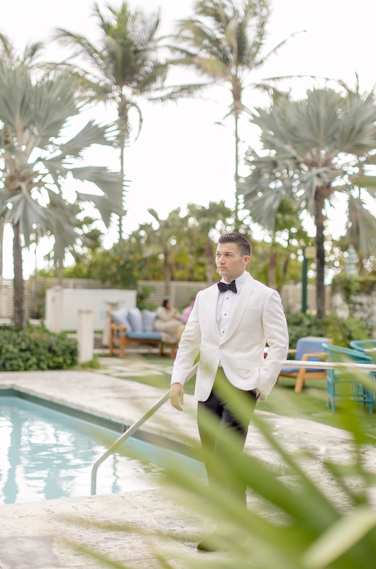 Leticia Cento And Eric Santiago Marry At The Retro Glam Confidante Miami Groom By The Pool