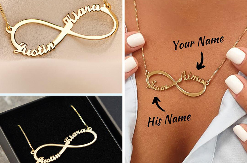 Nine Essentials For A Stunning Spring Wedding Infinity Necklace Copy 1