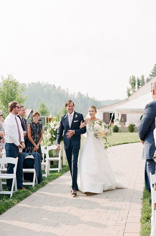 Aspen Domske And Edward Knuckley Marry At The Barn On New River Father Of The Bride