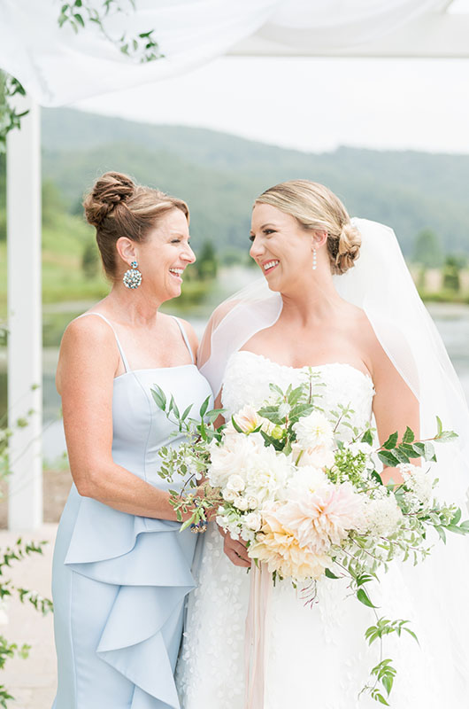 Aspen Domske And Edward Knuckley Marry At The Barn On New River Mother And Bride