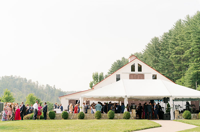 Aspen Domske And Edward Knuckley Marry At The Barn On New River Reception
