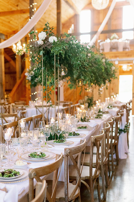 Aspen Domske And Edward Knuckley Marry At The Barn On New River Table