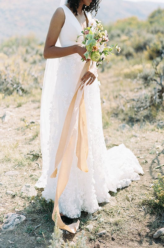 Dreamy Styled Utah Distillery Wedding Bridal Portrait