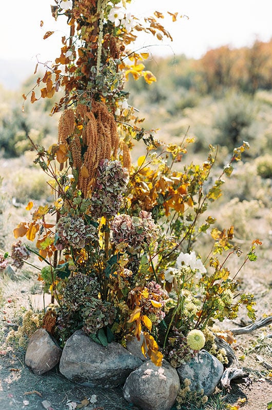 Dreamy Styled Utah Distillery Wedding Ceremony Details