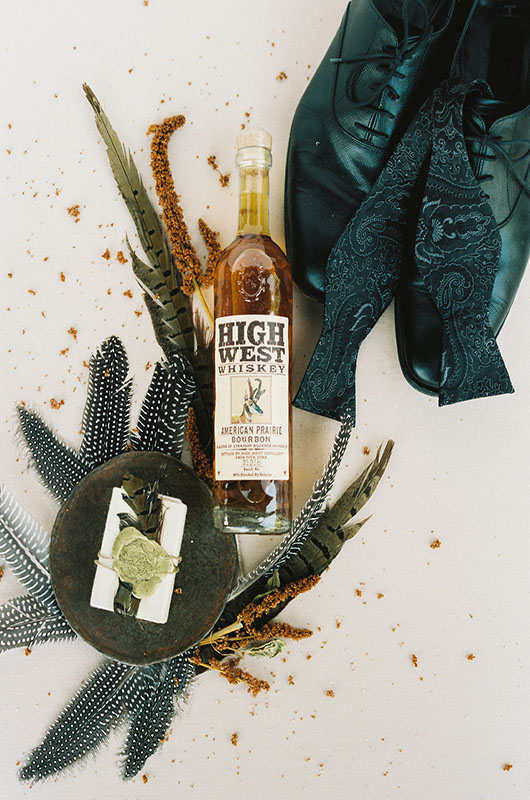 Dreamy Styled Utah Distillery Wedding Whiskey Details