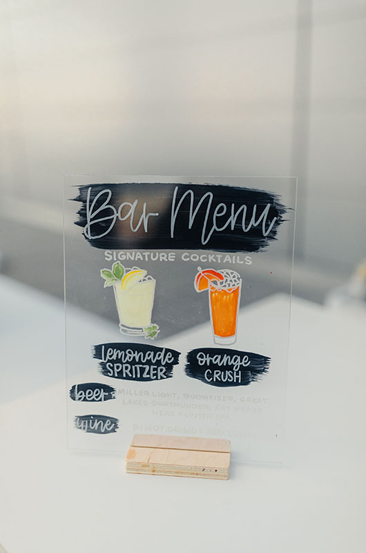Kelli Mencke And Nicholas Janysek Wed On Lake Erie Bar Menu Kelli Mencke And Nicholas Janysek Wed On Lake Erie Bar Menu