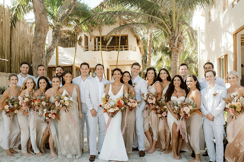 Alex Aust and Marcus Holman Marry at Akiin Tulum Bridal Party