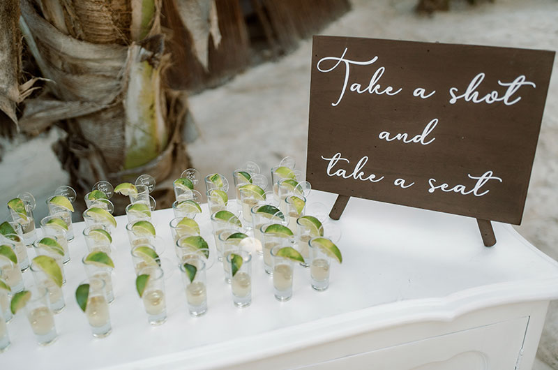 Alex Aust and Marcus Holman Marry at Akiin Tulum Tequila Shots