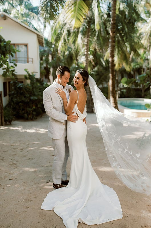 Alex Aust and Marcus Holman Marry at Akiin Tulum Wedding Portraits