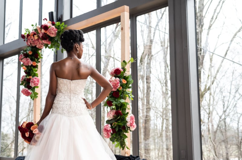 An Elegant Affair Styled Shoot Memphis TN dress back