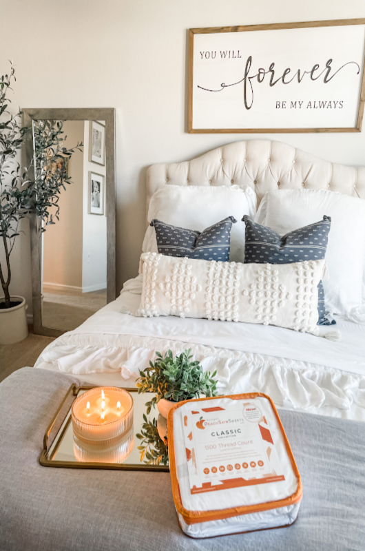 Home Goods For The Happy Couple Love Affair At Home After The Big Day peach skin sheets