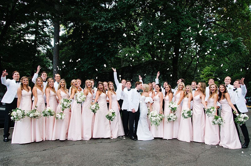 Katie Fisher Matt Hauck Marry at Lookout Mountain Bridesmaids and Groomsmen