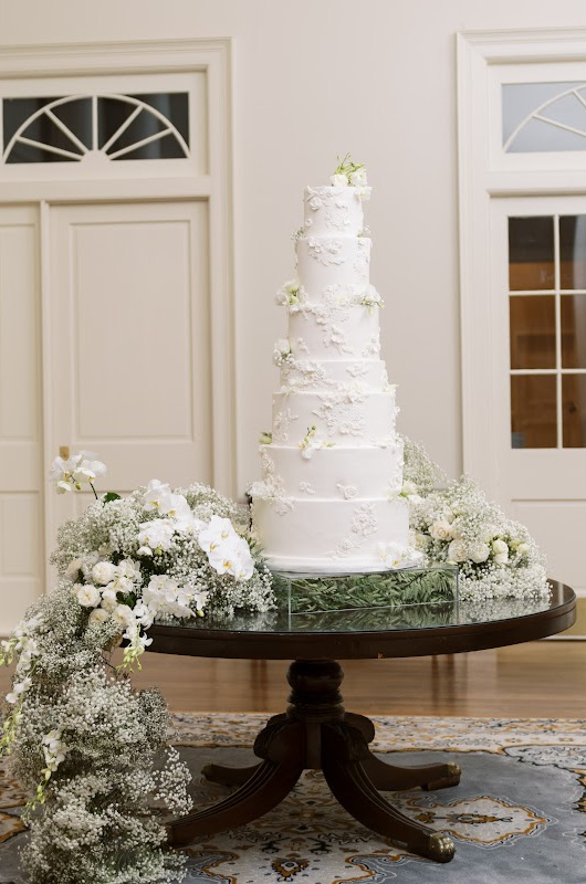 Lauren Kinchen John Luke Charlet gâteau de mariage