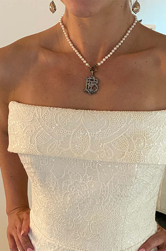 Peyton LoCicero and James Trist Marry in an Extravagant New Orleans Wedding necklace copy