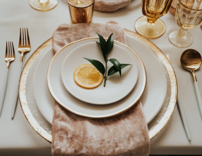 A Playful Romance Styled Shoot place setting