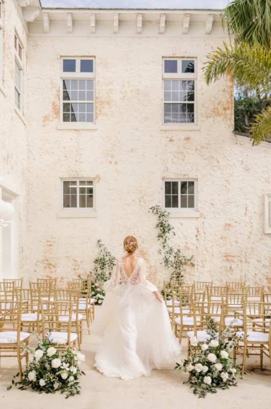 A Renoir Inspired Wedding Styled Shoot Southern Bride aisle