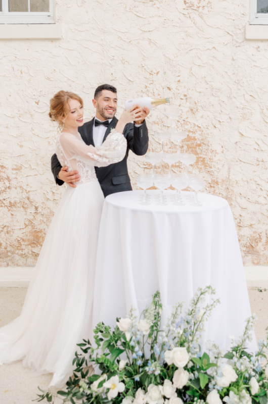 Un mariage inspiré de Renoir inspiré du champagne Southern Bride
