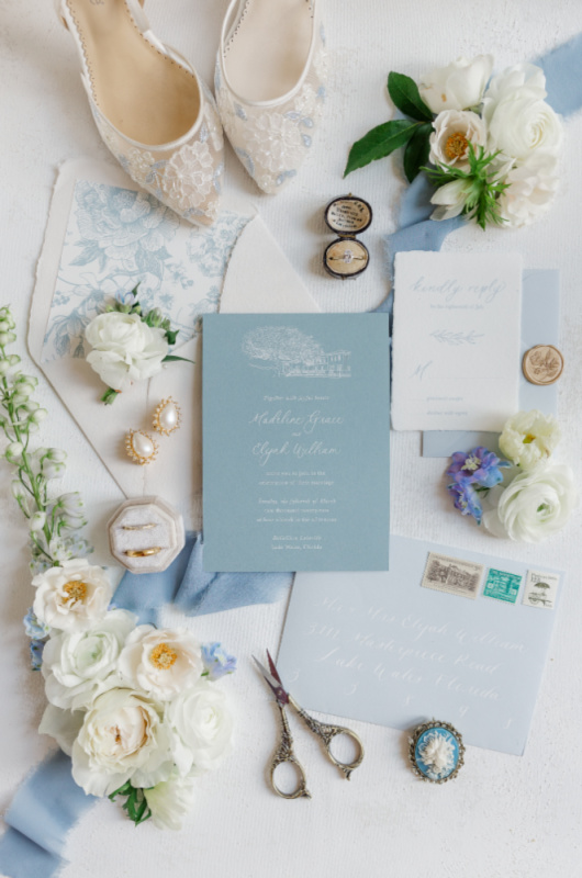 A Renoir Inspired Wedding Styled Shoot Southern Bride invitation