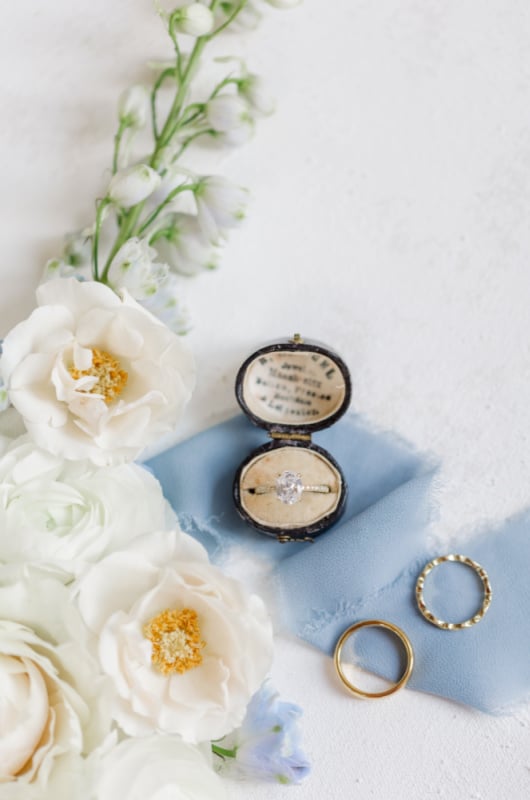 A Renoir Inspired Wedding Styled Shoot Southern Bride rings