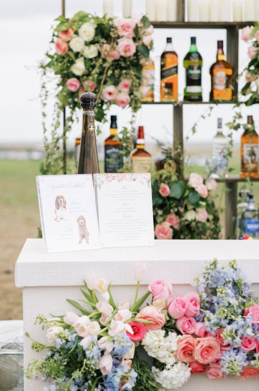 Alex Drummond and Mauricio Scotts Lavish Oklahoma Ranch Wedding Bar