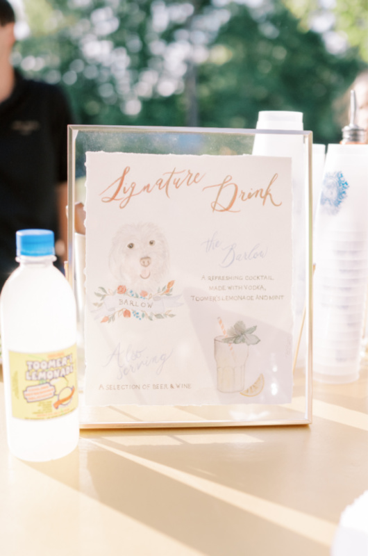 Brooke Kirkpatrick And Timothy Selezak Marry In Alabama plate setting Brooke Kikrpatrick And Timothy Selezak Marry In Alabama signature drink