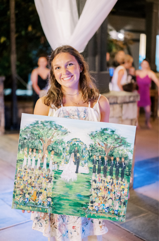 Brooke Kirkpatrick And Tim Selezak Marry In Alabama reception tables Brooke Kirkpatrick And Tim Slezak Marry In Alabama painting