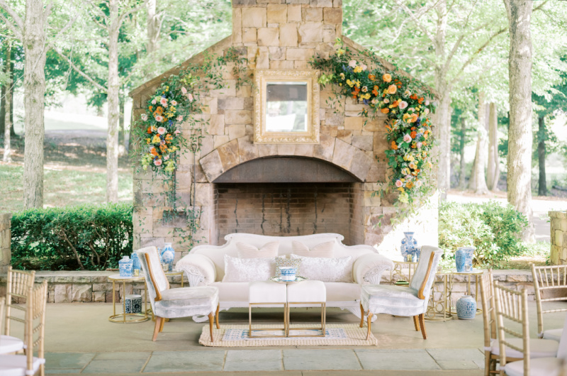 Brooke Kirkpatrick And Timothy Selezak Marry In Alabama venue Brooke Kirkpatrick And Timothy Selezak Marry In Alabama fireplace