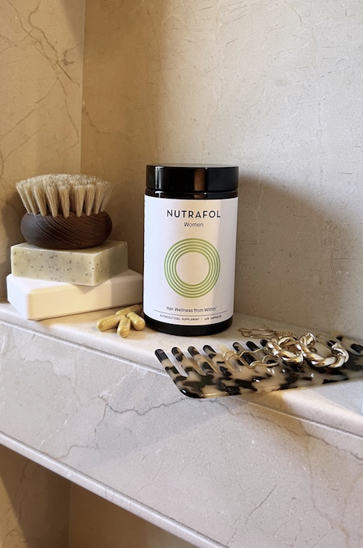 Get Beautiful Healthy Hair or Your Wedding Day with Nutrafol bathroom