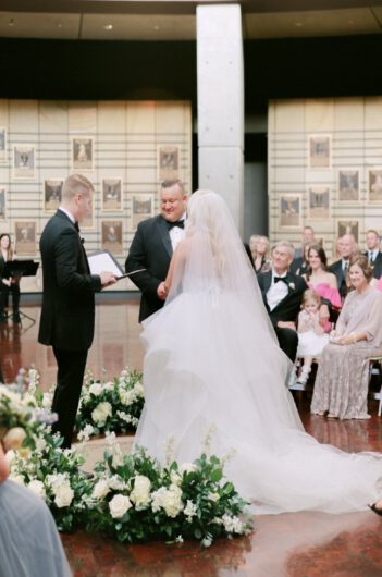 Kristen Byrne and Tyler Ohlmansieks Timess Wedding At the Country Music Hall of Fame In Nashville Tennessee Ceremony Vows