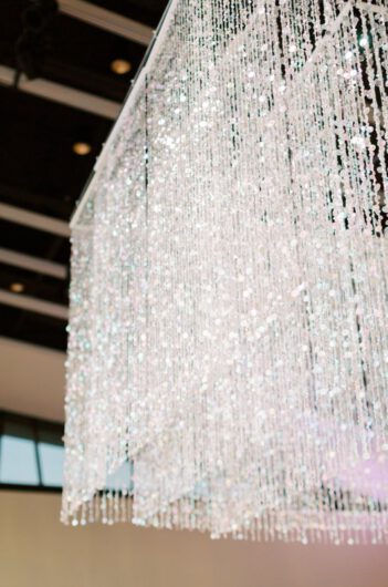 Kristen Byrne and Tyler Ohlmansieks Timess Wedding At the Country Music Hall of Fame In Nashville Tennessee Chandelier