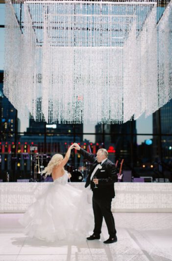 Kristen Byrne and Tyler Ohlmansieks Timess Wedding At the Country Music Hall of Fame In Nashville Tennessee Dancing