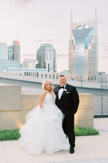 Kristen Byrne and Tyler Ohlmansieks Timess Wedding At the Country Music Hall of Fame In Nashville Tennessee Bridal Details Kristen Byrne and Tyler Ohlmansieks Timess Wedding At the Country Music Hall of Fame In Nashville Tennessee Portrait Skyline