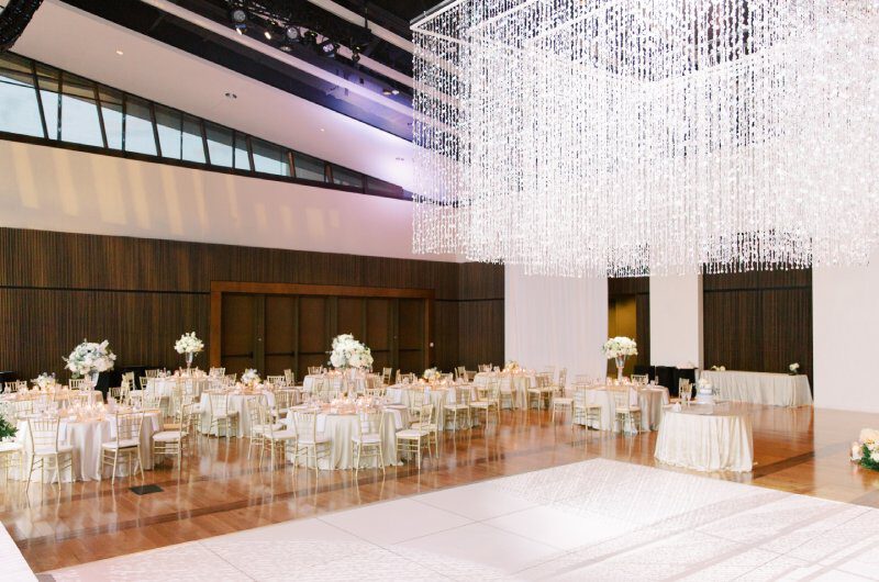 Kristen Byrne and Tyler Ohlmansieks Timess Wedding At the Country Music Hall of Fame In Nashville Tennessee Reception and Chandelier