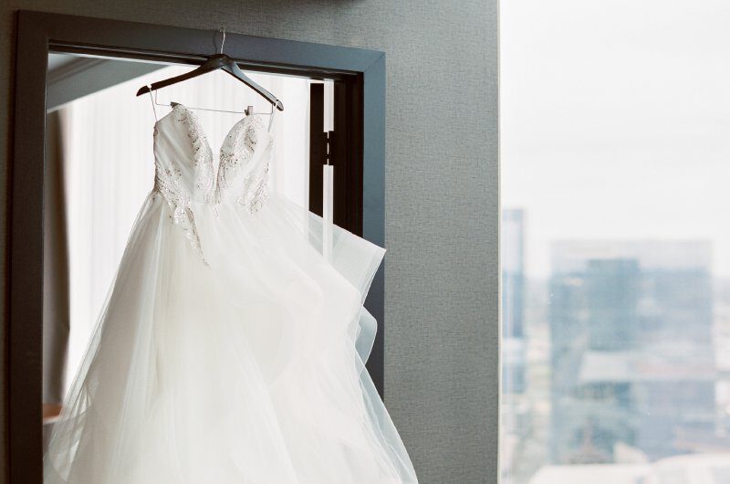 Kristen Byrne and Tyler Ohlmansieks Timess Wedding At the Country Music Hall of Fame In Nashville Tennessee Wedding Dress