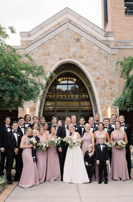 Lindsay and Camden Marry in an Elegant North Carolina Summer Wedding Bridal Party