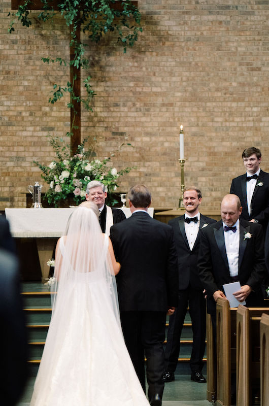 Lindsay and Camden Marry in an Elegant North Carolina Summer Wedding Bride with her Dad