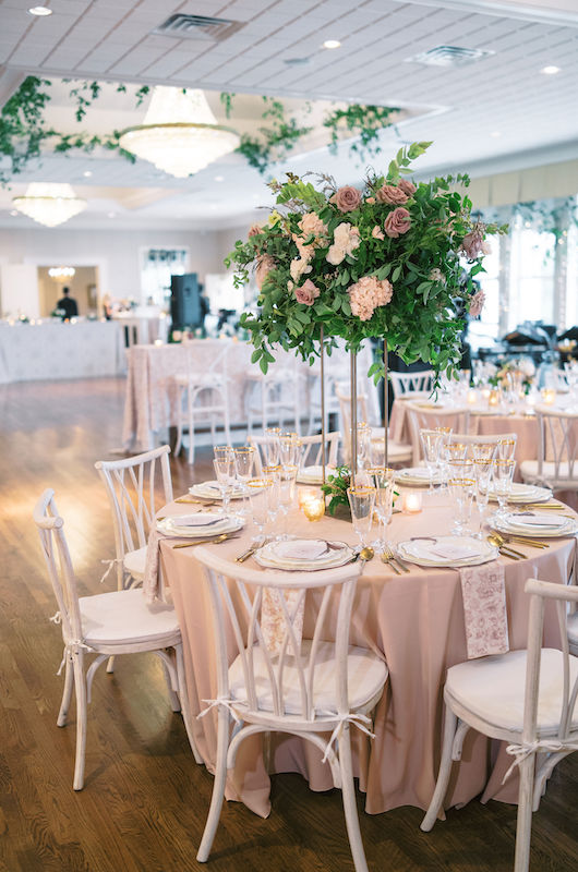 Lindsay and Camden Marry in an Elegant North Carolina Summer Wedding Reception Tables