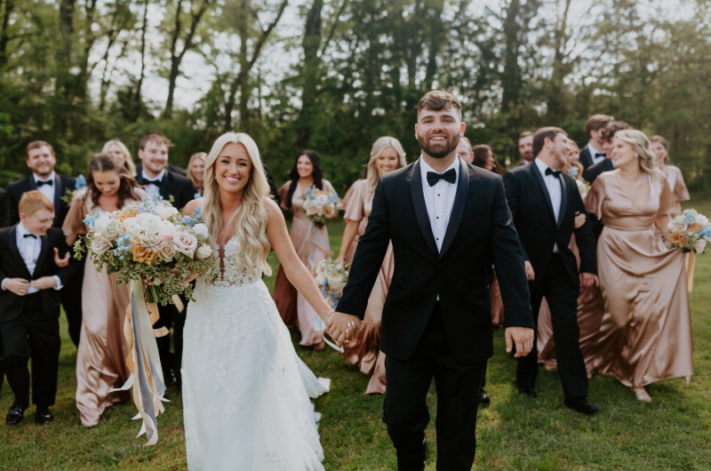 Paula and Ayson Marry in a Whimsical Wedding at Legacy Acres Arkansas Bridal Party