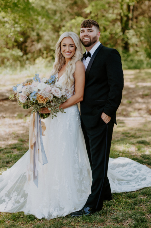 Paula and Ayson Marry in a Whimsical Wedding at Legacy Acres Arkansas Bride and Groom Portrait